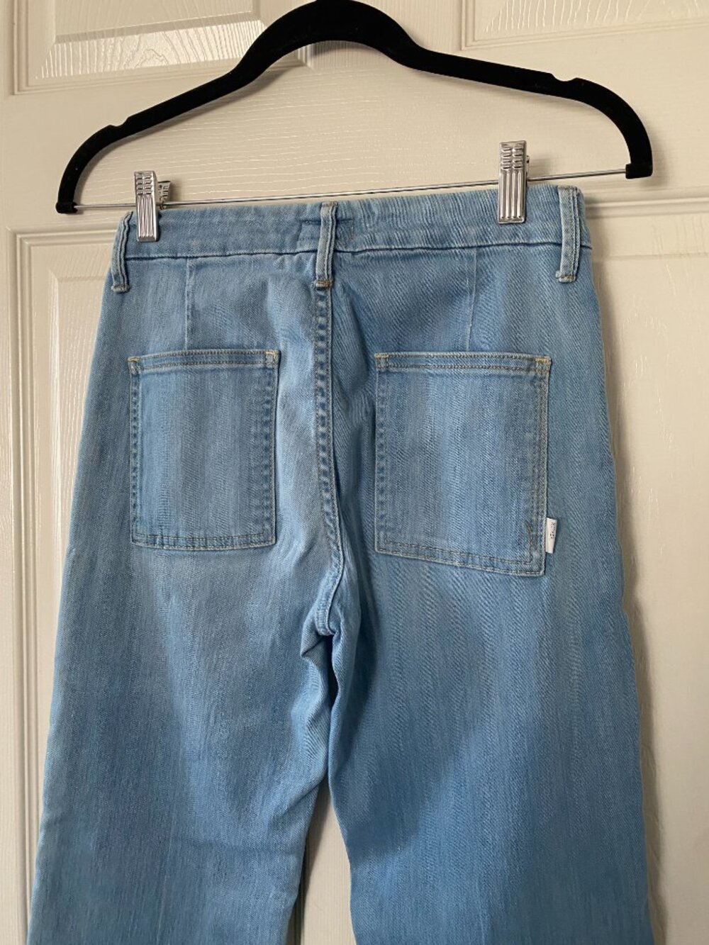 MOTHER | The Drama Wide Leg Trouser in Forever Blue - Picture 7 of 12